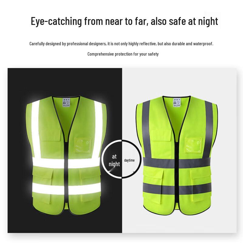 Multi-Pocket Reflective Safety Vest