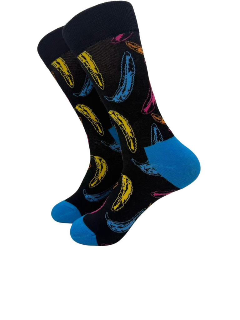 Dámske trendy bavlnené ponožky Fruit Art so strednou rúrou – štýlové, priedušné a teplé na všetky ročné obdobia