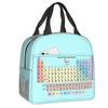 Science Chemistry Pattern Insulated Lunch Bags for Women Biology Resuable Thermal Cooler Food Lunch Box Work School Travel