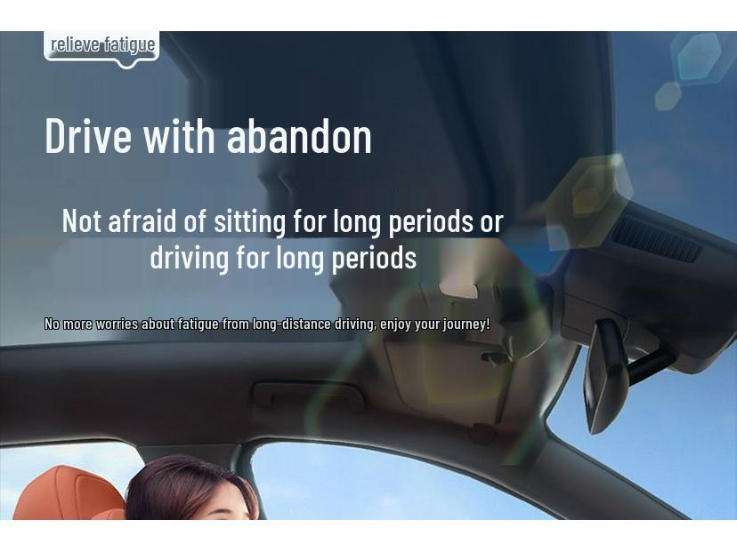 Deep Blue S05 Headrest: Lumbar & Neck Support Pillow for Car Interiors