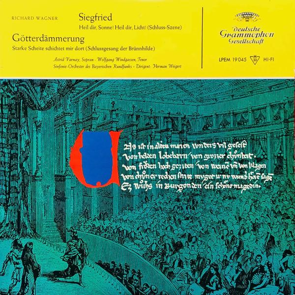 

LP Record RICHARD WAGNER ASTRID VARNAY WOLF Siegfried Gotterdammerung LPEM19045 Deutsche Grammo 1957 Germany Classical Used