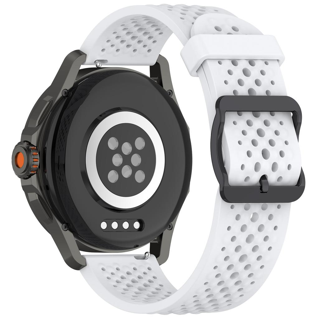 For Samsung Galaxy Watch FE 40mm/Watch7 44mm/40mm Silicone 20mm Multiple Holes Breathable Watch Strap