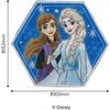 Pioneer Pioneer Disney Frozen Anna und Elsa Patch, Breite 60 mm x Höhe 52 mm, selbstklebender Aufkleber/Aufbügler, Doppelverwendung, MY6501-MY520