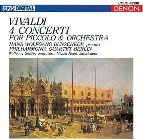 

CD HANS WOLFGANG DUNSCHEDE - Vivaldi: Piccolo Concertos COCO70966 Japan ObiClassical Used