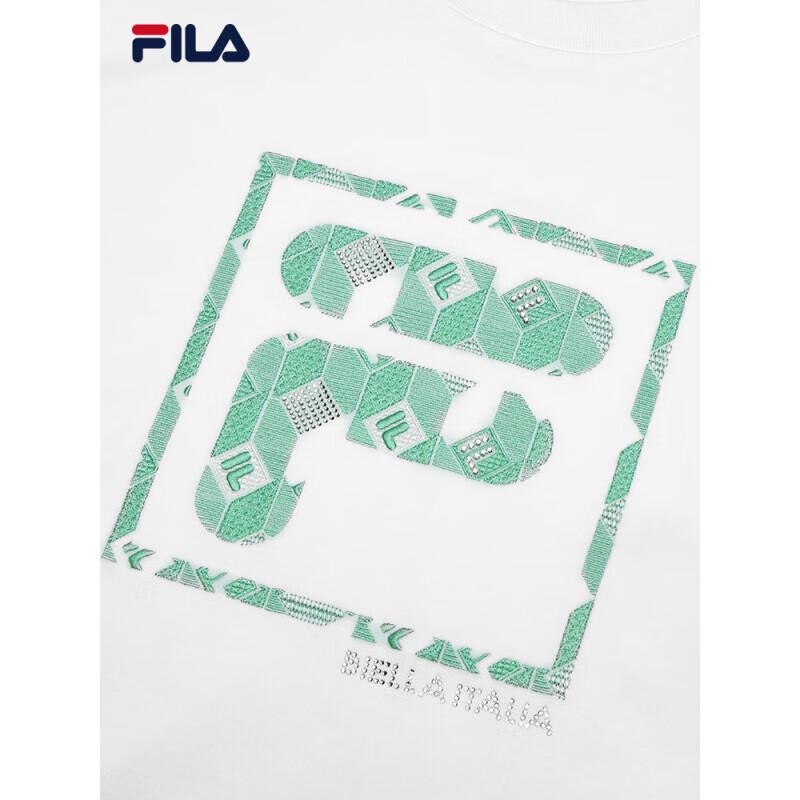 FILA Women's Knitted Short Sleeve Round Neck T-Shirt