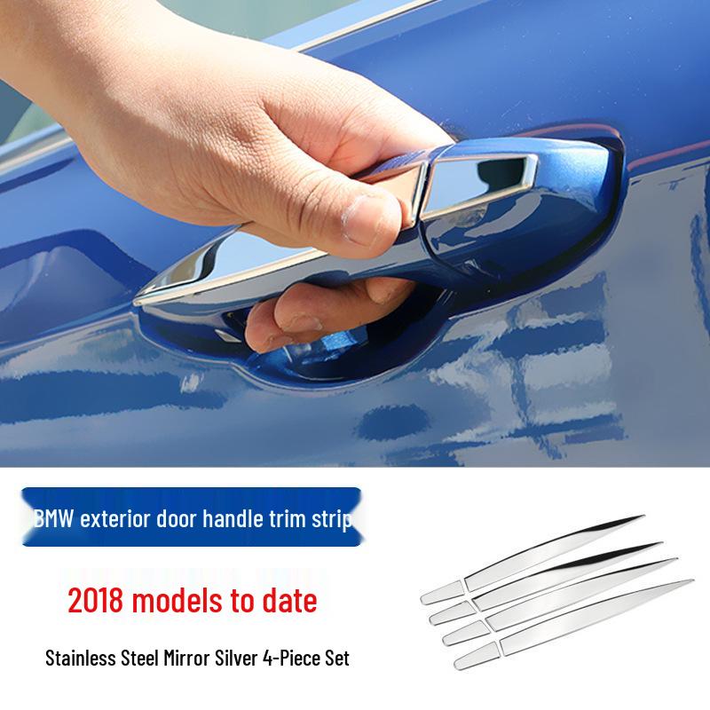 Decorative Strip for Exterior Door Handles: Compatible with BMW 5, 3, 6GT, X1, X2, X3, X4, X5, X6 Models