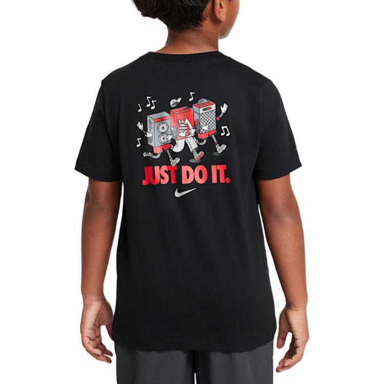 Nike Sportswear Comfortable Soft Casual Short Sleeve T-Shirt Unisex Tops Black HM5660010