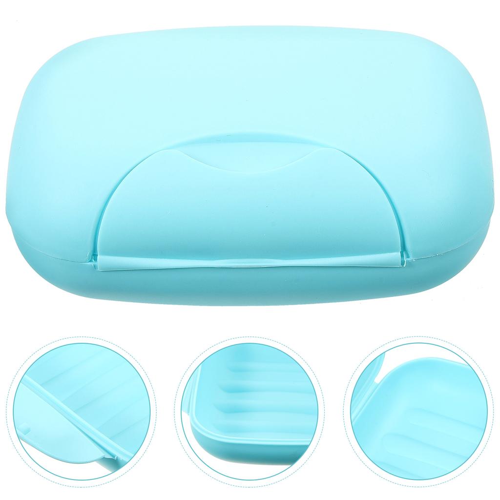 Portable Soap Dish Box Container with Lock for Travel Camping Leak Proof Holder Case Compact PP Plastic soap box soap