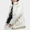 FILA Fusion Casual Loose Warm Workwear Hooded Cotton Jacket Women jackets Gray Wheat T11W413904F-BG