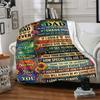 Dad'S Love Always Appreciated Forever Themed Blanket Personalized Name Soft Warm And Versatile For Sofa Bed Office And Travel Machine Washable