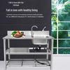Beifu Kitchen Stainless Steel Sink with Integrated Cabinet and Stand