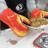 Krabbenzangen Handschuhe Baumwolle Ofenhandschuhe Mikrowellenofen Verbrühschutz Backen Isolierte Handschuhe