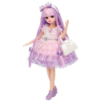 TAKARA TOMY Licca-chan Kleid Regenbogen Locken Kleid Set Pinky Koordination Ankleidespiel Spielzeug Alter 3+