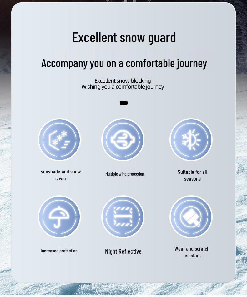 Magnetic Winter Car Snow and Frost Cover for Front Windshield