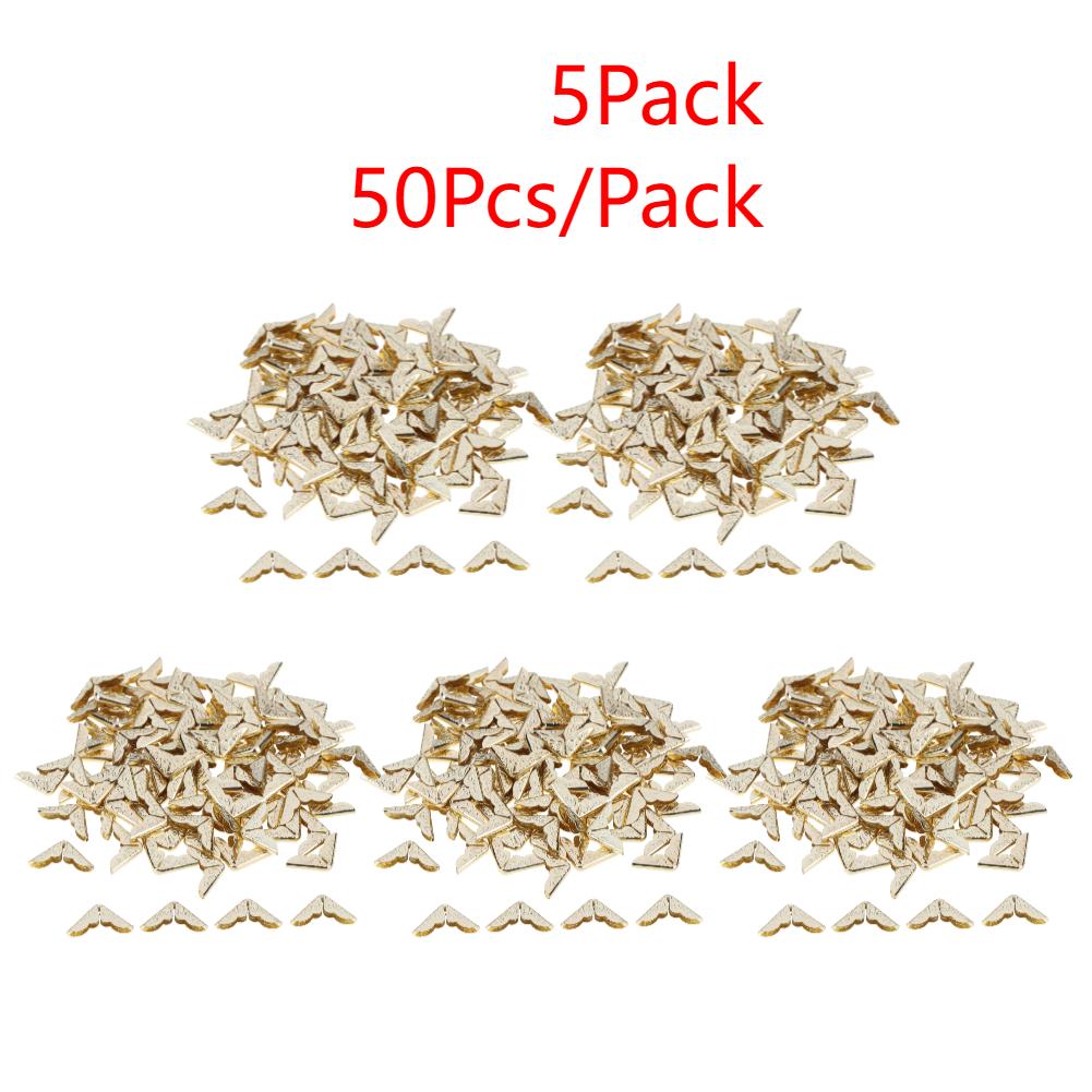 100-500Pcs Scrapbooking Albums Corner Protector Card File Menu Metal Book Corner for Scrapbooks Photo Albums Decorative Corners