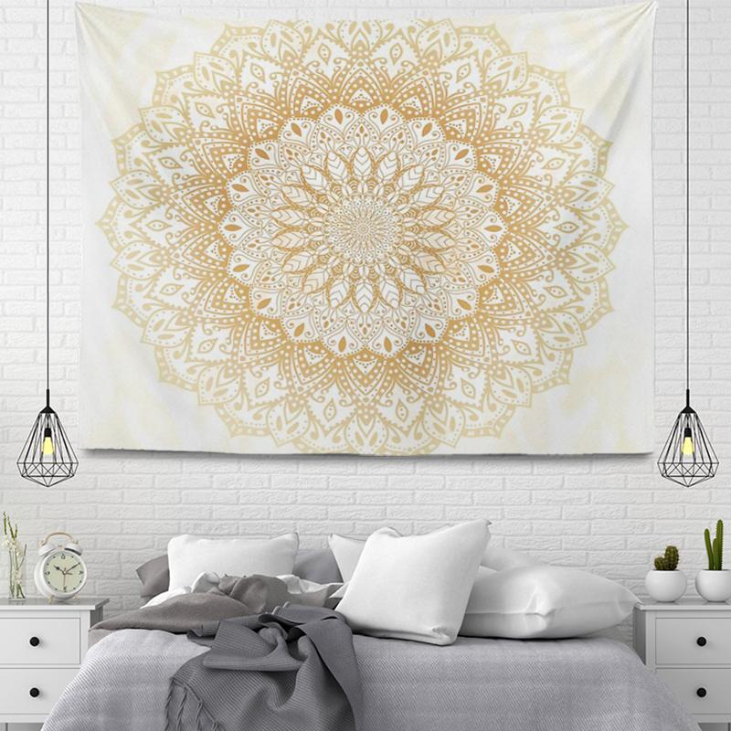 Vintage Bohemian Mandala Tapestry Aesthetic Room Home Decoration Wall Hanging Cloth Living Room Bedroom Decor Tapestries