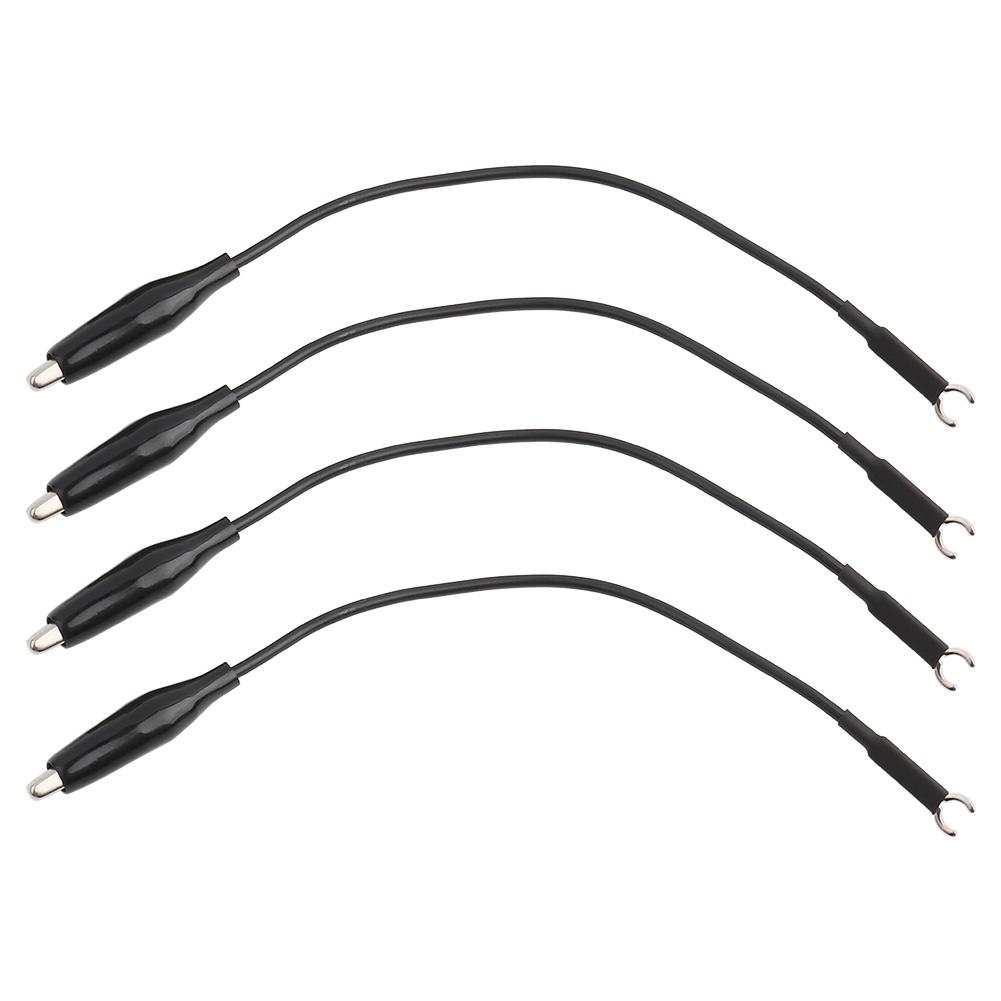 4Pcs Oscilloscope Probe Ground Lead Wire Cable with Clip Oscilloscope Accessories plastic