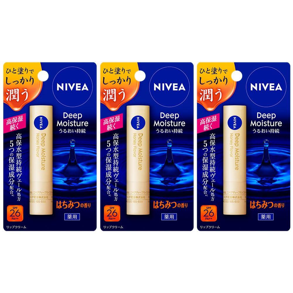 

Nivea Deep Moisture Lip Honey Scent [квази-лекарство] 3 шт. в упаковке
