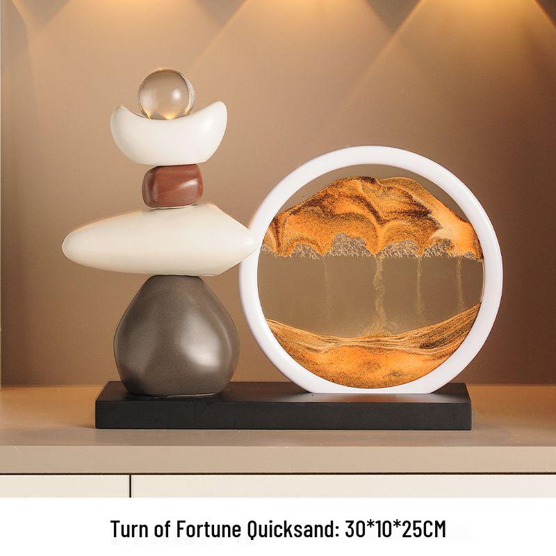 

Prosperity & Success Quicksand Painting for Home, Office, or Wine Cabinet Décor