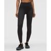 Lululemon Fleece High Rise Running Tight 28  Kite Geo Emboss Black