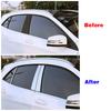 For Mercedes Benz A Class W176 2012 2018 Car Exterior Part Modify Window B C Pillar Sequin Decorate Trim Stainless Steel Sticker