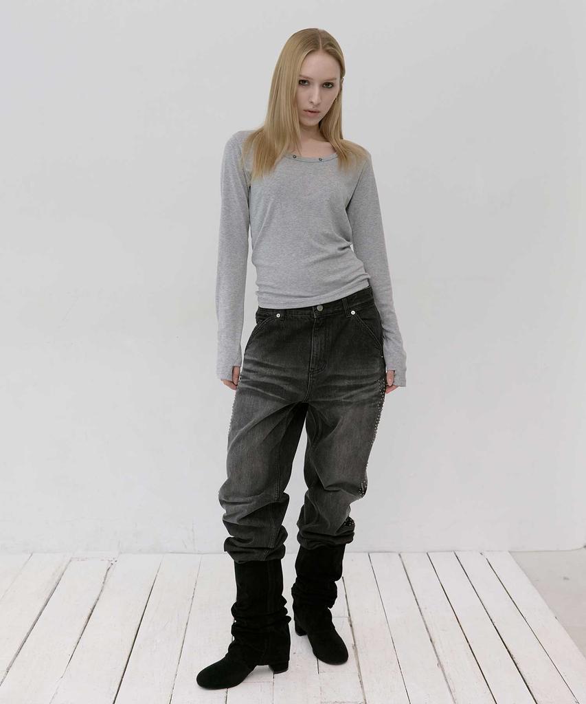 LEKIM Lwe U-Neck Long Sleeve (Gray)