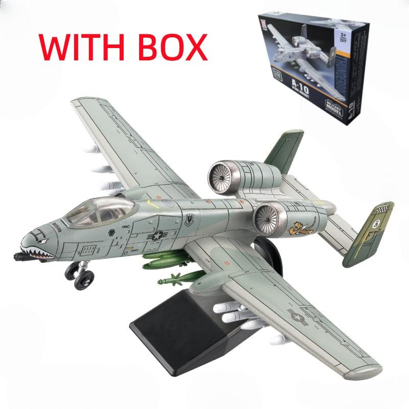 1:72 Creative Military Series Building Blocks US New A-10 Thunderbolt II Support Attack Aircraft Model Toys For Boys Xmas Gifts