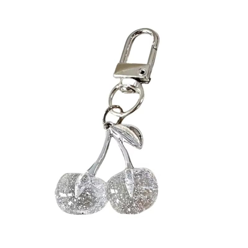 

1шт блестящая имитация ювелирных изделий милый нежный трехмерный брелок в виде вишни кулон фрукт