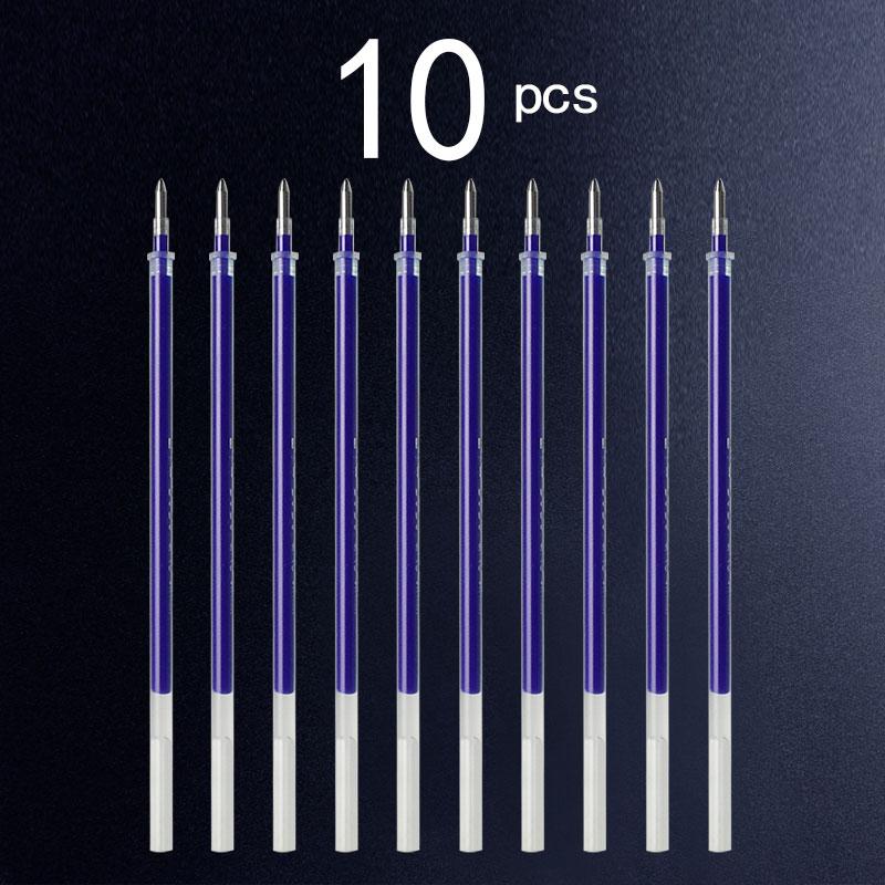10pcs Gel Pen Refill ST Tip Quick-dry Gel Pen Signature Pen Ballpoint Pen 0.7mm Black/Blue/Red Refill School Study Stationery