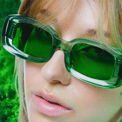 Óculos de Sol Azul Claro Homens Mulheres Óculos de Sol Retrô Lentes Vintage Óculos de Sol Quadrados Óculos UV400