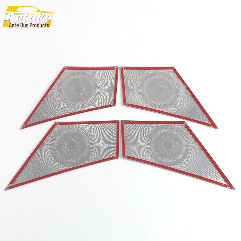 21 A3 Four-Door Speaker Cover Bright Trim: Audio Box Panel Modification Accessory
