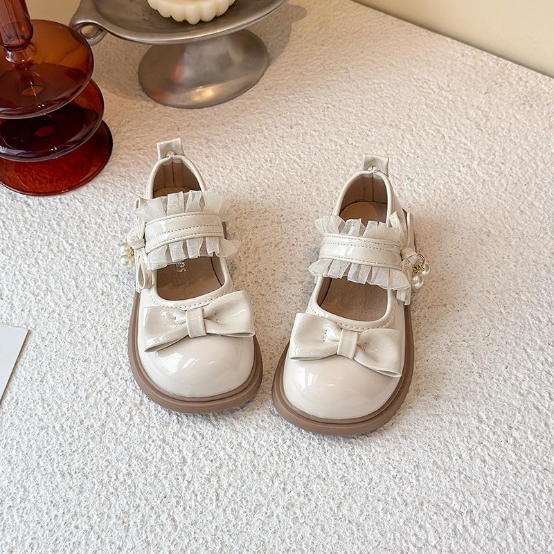 Sweet Princess Bowknot Leather Shoes for Baby Girls - 2026 Spring/Autumn New Fashion
