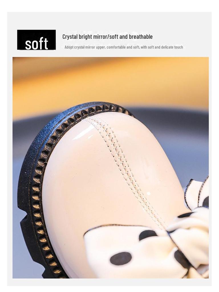 Toddler Girls' Autumn Bow Princess Leather Boots - Non-Slip, Soft Sole, Short Boots for Little Girls