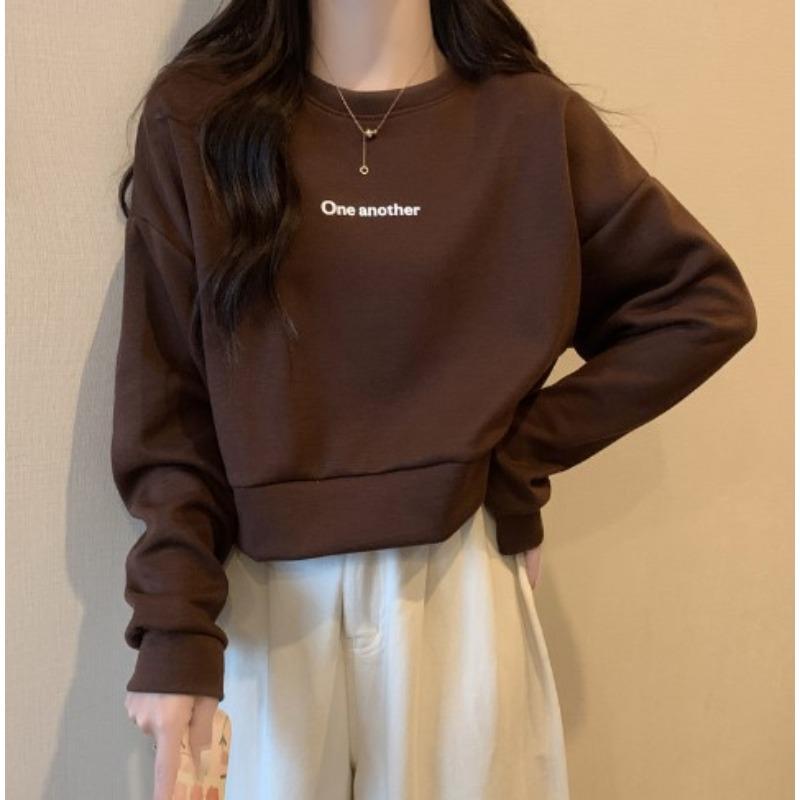 Hatless Short Small Sweater Women's Loose Versatile Autumn and Winter Thin Pullover