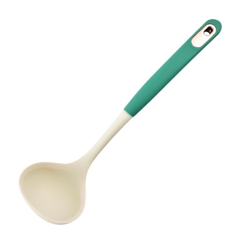 Heat Resistant Wooden Handle Spatula Soup Spoon Skimmer Home Cooking Spatula Non-Stick Cooking Set Kitchen Utensils