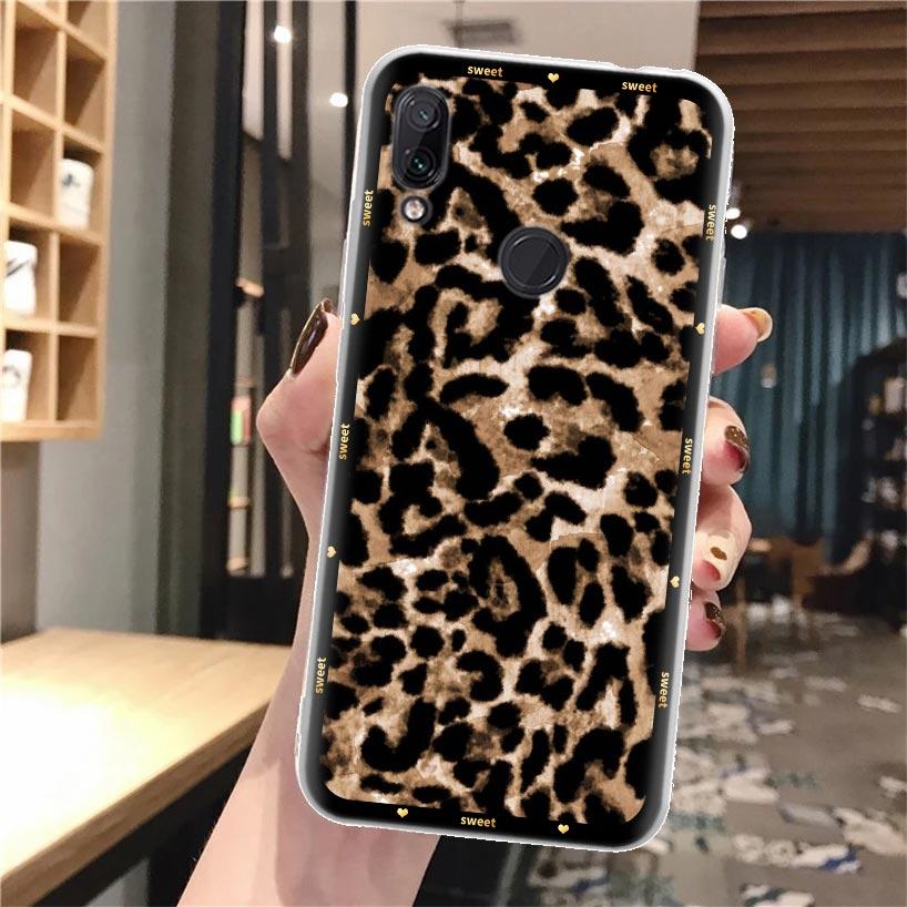 Animal Leopard Print Silicon Phone Case For Xiaomi Redmi Note 10 9S 9 8T 8 Pro 7 5 9T Mi 12T 11T 10T 12 11 Lite 11i A3 Cover