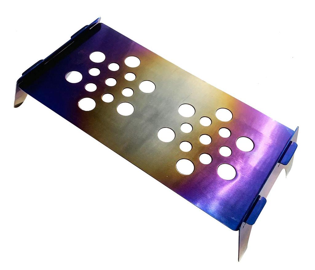 64 Titanium Climbing Table Compact Ultra Light 155g Iridescent Anodized