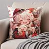 mmiHoYo KKlee GGenshin Impact Cushion Cover Pillowcase Antidustmite Invisible Zipper Short Plush Sofa Cushion