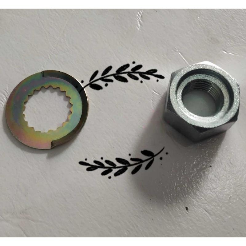 Motorcycle Front Sprocket Nut & Lock Washer For Benelli BJ150-31 BN150S 165S 180S RKF 125 Countershaft Small Sprocket Fixing Kit