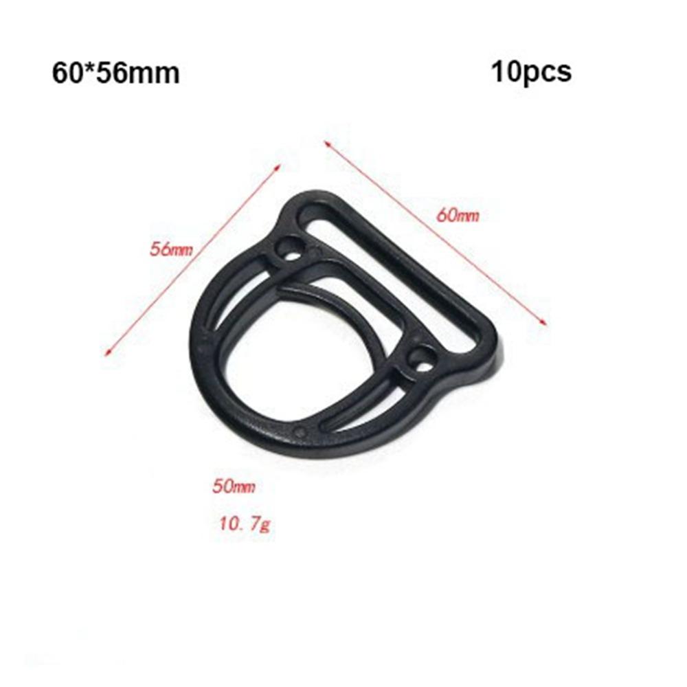 10pcs Black Durable Rope Adjustment Buckle 12~50mm Strap Webbing Buckle Luggage Accessories