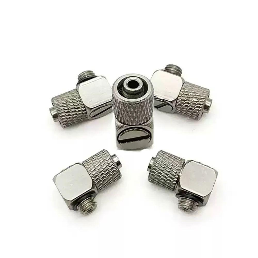 10Pcs Male Thread Air Tube Connector 3mm 4mm 6mm OD Pneumatic Pipe Connector