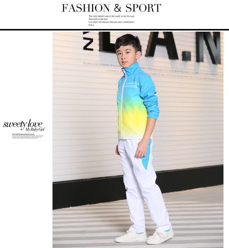 Unisex Casual Sportswear Jacket Cardigan Hoodie with Stand Collar - School Uniform and Class Club Style