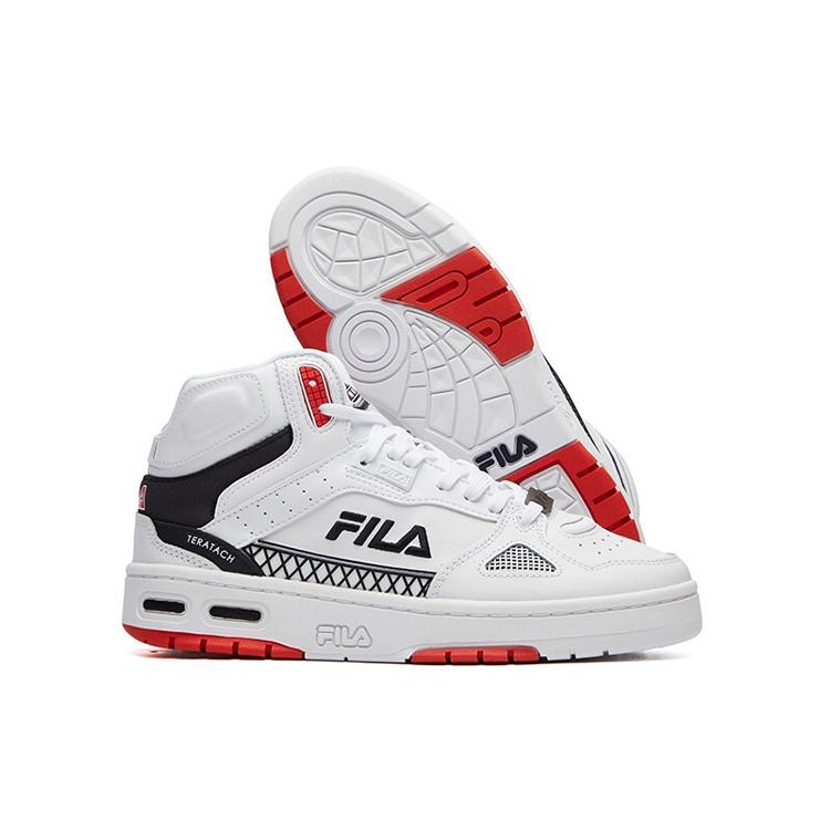 New FILA Teratach High Top White/Red/Black Women's F12W111211FWN