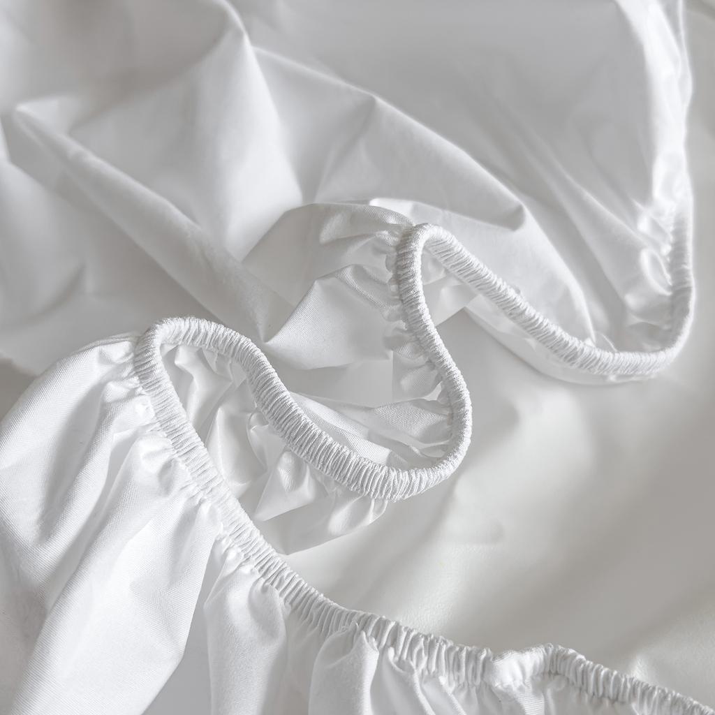 Lençol de Elástico Impermeável de Algodão com Elástico Capa de Colchão Antiderrapante Ajustável para Cama Individual Dupla King Queen 150/180/200cm
