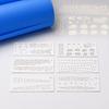 6Pcs/Set Fishing Bait Painting Template, Reusable Plastic Painting Stencils, Translucent PVC Washable Cutout Pattern Fishing Lure Art Supplies