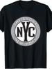 EWH Men'S Bronx NYC Graphic T-Shirt - Black with Gray Circle & Bold Bronx New