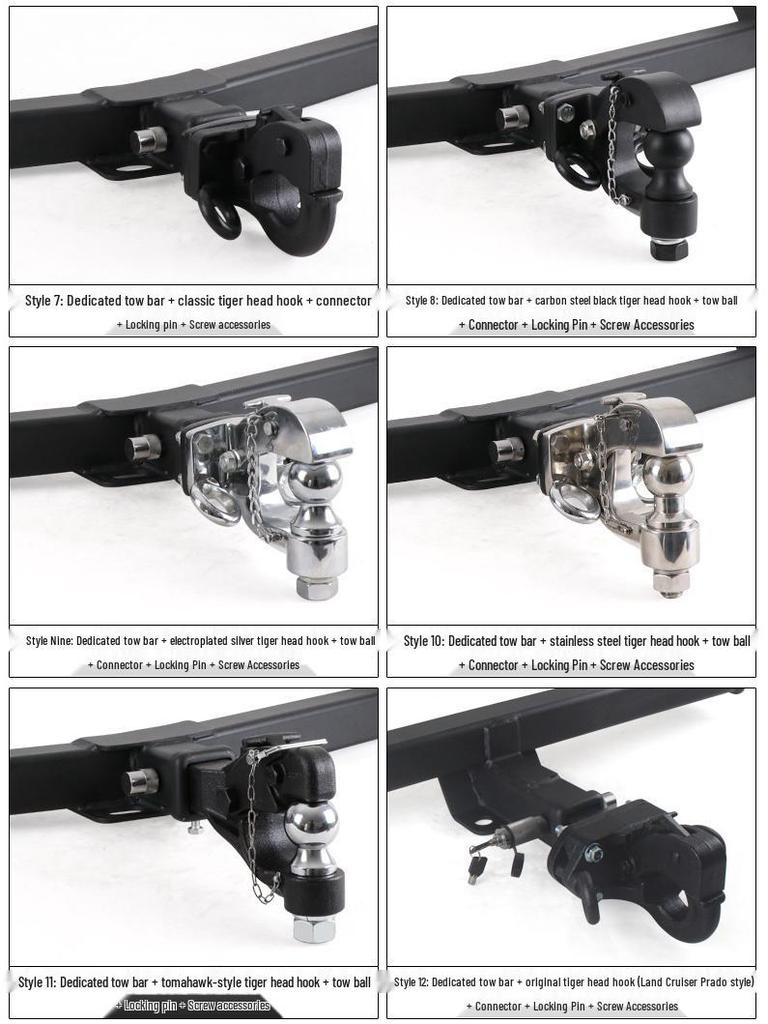 Prado Trailer Hitch: Compatible with 2700/4000 LC120/150 Rear Tow Bar Towing Hook