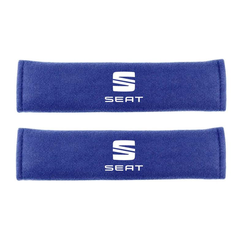 wszp1 2Pcs Car Seat Belt Shoulder Protector Cover Safety Belt Padding Pad for Seat Leon Cupra 4F 5F MK3 MK4 Ibiza 6F Arona Ateca Leon