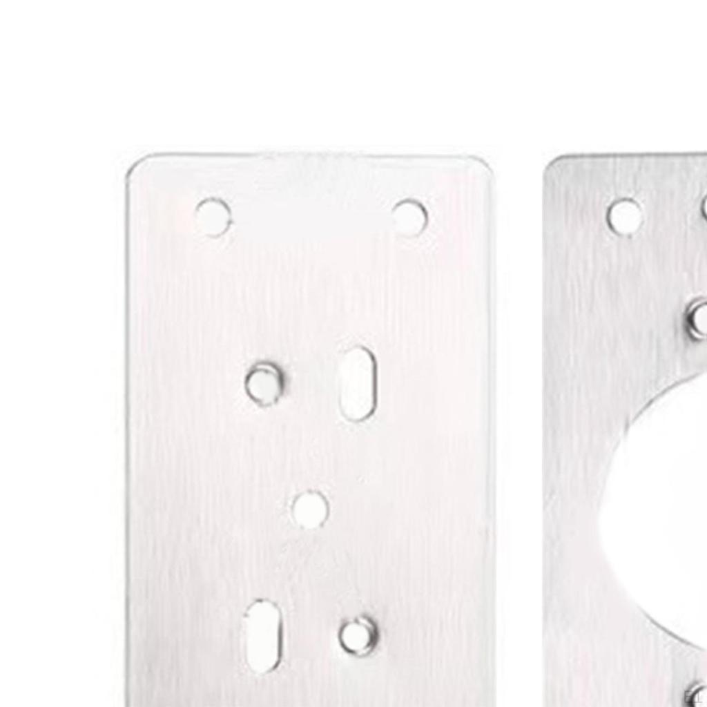 2x Hinge Repair Kit Plates Cabinet Fixing Plate Bracket Board Hardware Boards for Living