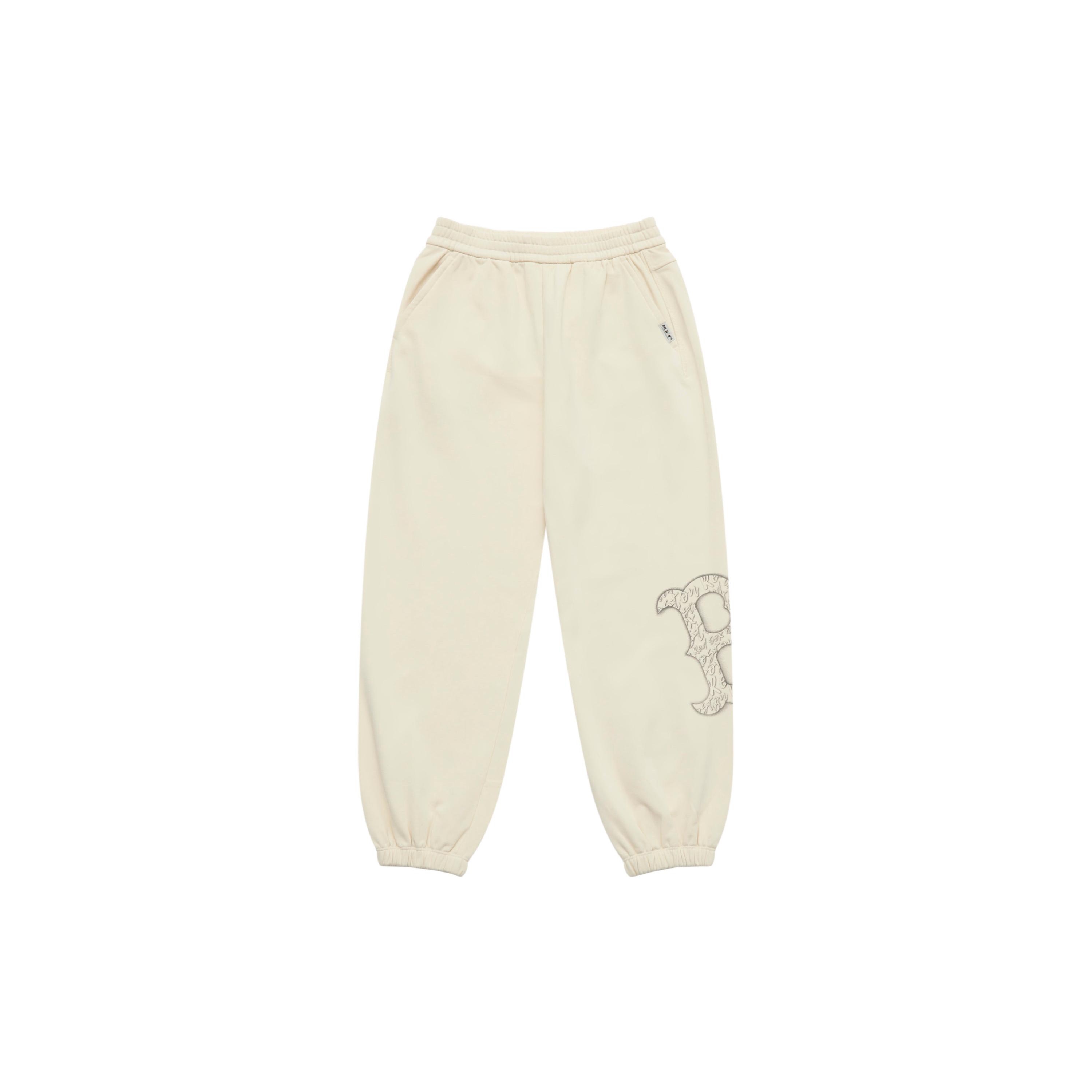 MLB Boston Red Sox Basic Collection 25FW Knitted Sweatpants Unisex Standard Ivory 3APTB1454-43CRS XL